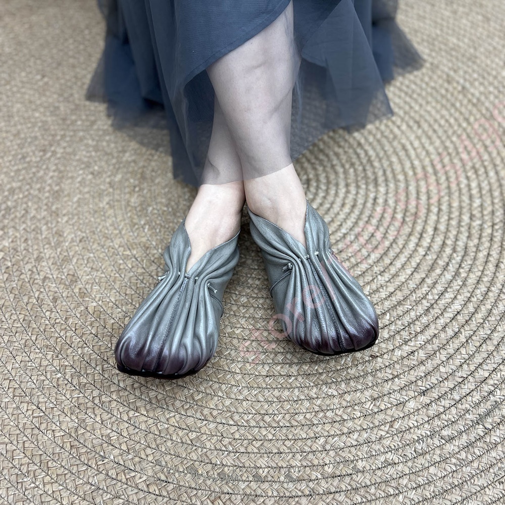 Dames Retro Geplooide Zachte S - Mule Slip On recensie en prijs