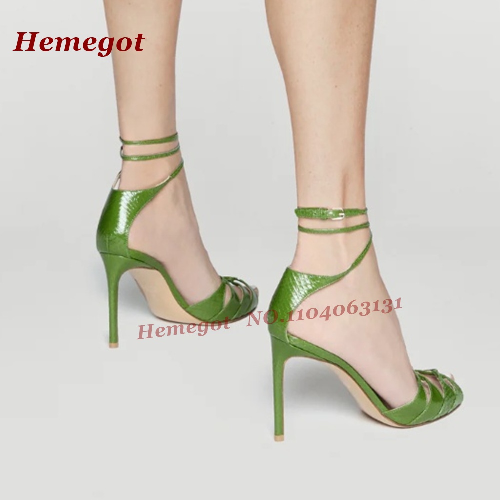 Groene sandalen met bandjes en - Women'S Shoes Clogs recensie en prijs